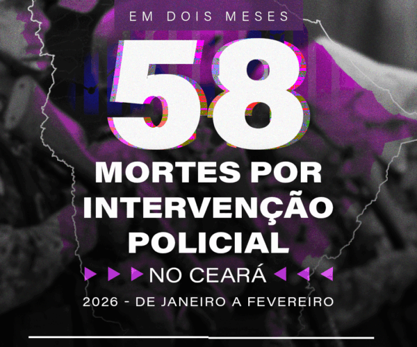 Monitora: CE tem aumento nas Mortes por Intervenção Policial no primeiro bimestre de 2026
